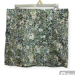 J crew women’s printed cotton sateen mini skirt size 10